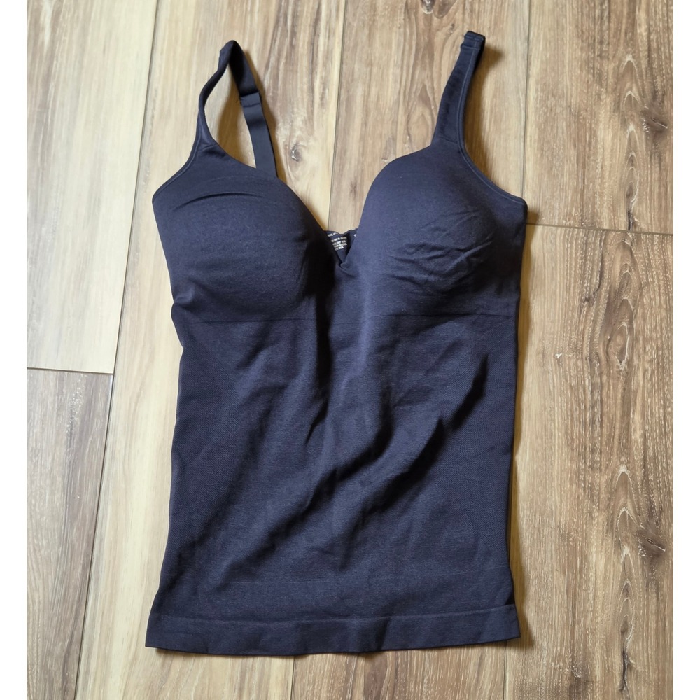Shapermint Essentials Built In Bra Cami Women's Size Large Black